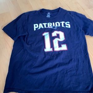Blue Patriots Tom Brady tee yXl